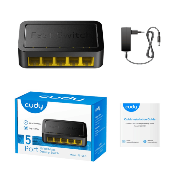 CUDY FS105D DESKSTOP SWITCH 5-PORT 10/100MBPS