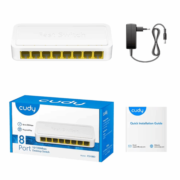 CUDY FS108D DESKSTOP SWITCH 8-PORT 10/100MBPS