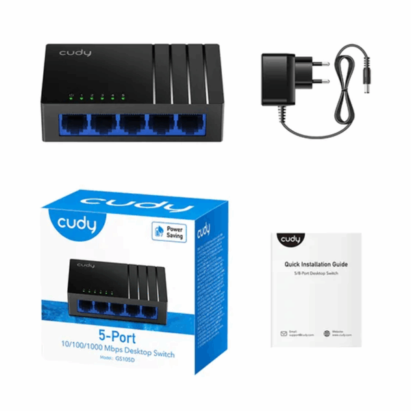 CUDY GS105D GIGABIT DESKSTOP SWITCH 5-PORT 10/1000MBPS