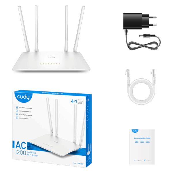 CUDY WR1200E DUAL BAND WI-FI ROUTER AC1200