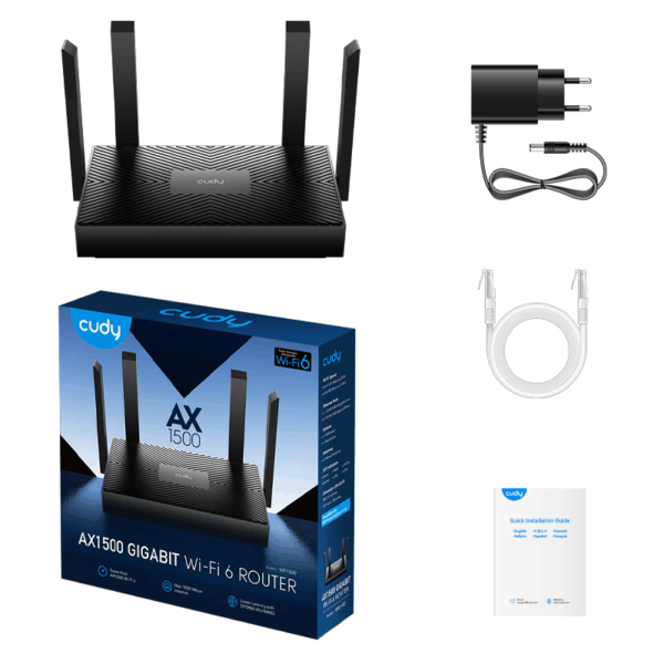 CUDY WR1500 GIGABIT DUAL BAND WI-FI 6 ROUTER AX1500