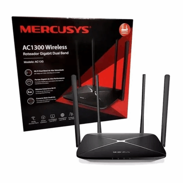ROUTER MERCUSYS AC12G V3.0 AC1300 DUAL BAND GIGABIT