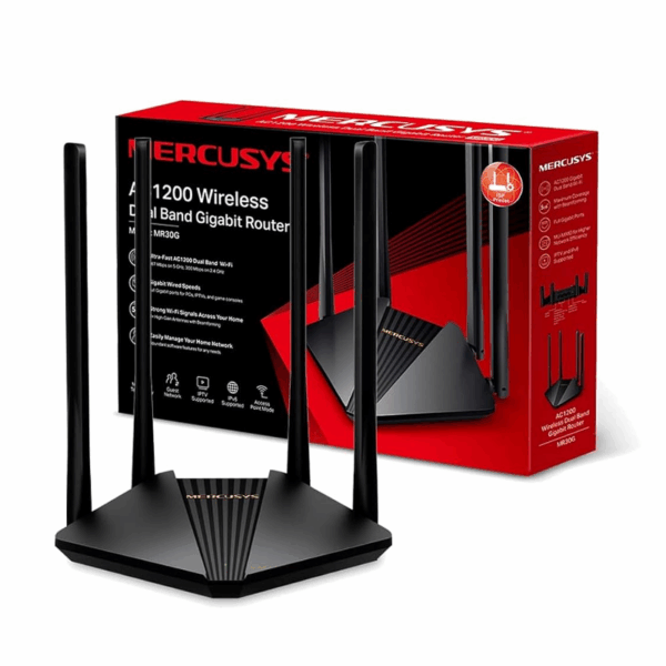 ROUTER MERCUSYS MR30G AC1200 DUAL BAND GIGABIT 4ANT